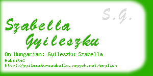szabella gyileszku business card